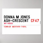 Donna M Jones Ash~Crescent   Posters
