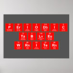 Periodic Table Writer  Posters