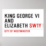 king george vi and elizabeth  Posters