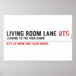 Living room lane  Posters