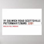  19 dulwich road scottsville  pietermaritzburg  Posters