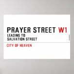 Prayer street  Posters