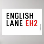English  Lane  Posters