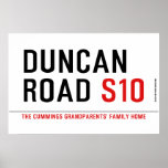 duncan road  Posters