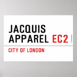 jacquis apparel  Posters