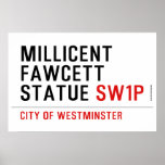 millicent fawcett statue  Posters