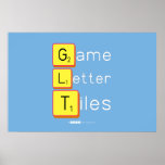 Game
 Letter
 Tiles  Posters