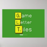 Game Letter Tiles  Posters