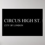 Circus High St.  Posters
