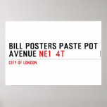 Bill posters paste pot  Avenue  Posters