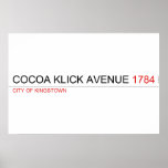 COCOA KLICK AVENUE  Posters
