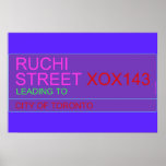 Ruchi Street  Posters