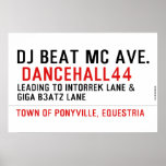 Dj Beat MC Ave.   Posters