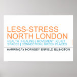 Less-Stress nORTH lONDON  Posters