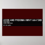 Leeds and Proxima HMVY  Posters