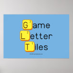 Game
 Letter
 Tiles  Posters