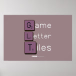 Game
 Letter
 Tiles  Posters