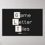 Game
 Letter
 Tiles  Posters