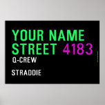 Your Name Street  Posters
