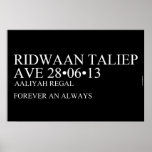 Ridwaan TaLiEp Ave  Posters