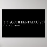 317 south bentalou st    Posters
