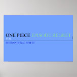 one piece  Posters
