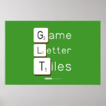 Game
 Letter
 Tiles  Posters