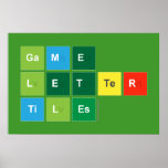 Game
 Letter
 Tiles  Posters