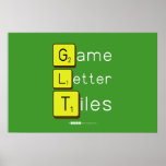 Game
 Letter
 Tiles  Posters
