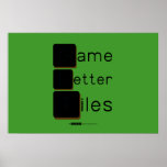 Game
 Letter
 Tiles  Posters