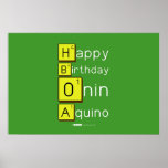 Happy
 Birthday
 Onin
 Aquino  Posters