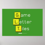 Game
 Letter
 Tiles  Posters