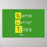 Game
 Letter
 Tiles  Posters