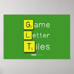 Game
 Letter
 Tiles  Posters