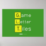 Game
 Letter
 Tiles  Posters