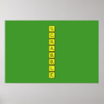 S
 C
 R
 A
 B
 B
 L
 E  Posters