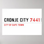 Cronje City  Posters