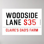 woodside  lane  Posters