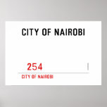 city of nairobi       Posters