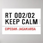 RT 002/02 KEEP CALM  Posters