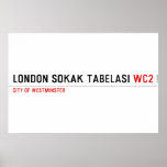LONDON SOKAK TABELASI  Posters