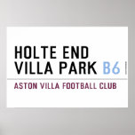 HOLTE END VILLA PARK  Posters