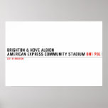 Brighton & Hove Albion American Express Community Stadium  Posters