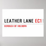 Leather Lane  Posters