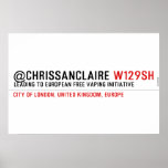 @ChrisSanClaire  Posters