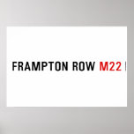 FRAMPTON ROW  Posters