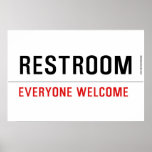 Restroom  Posters