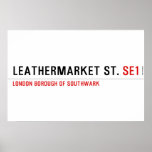 leathermarket St.  Posters