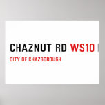 Chaznut rd  Posters