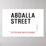 Abdalla  street   Posters